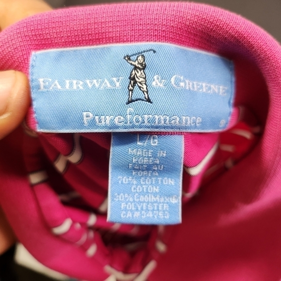 Fairway & Greene Firestone Country Club Men’s XL Striped Short Sleeve Golf Polo - Picture 5 of 8